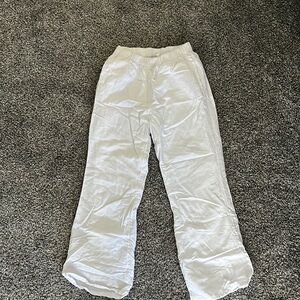 American Eagle white linen pants.